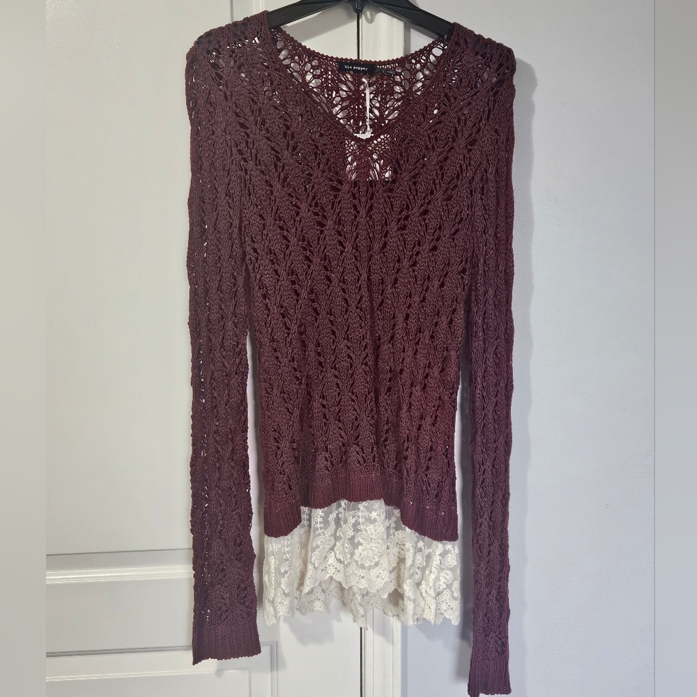 Blu Pepper Crochet Top